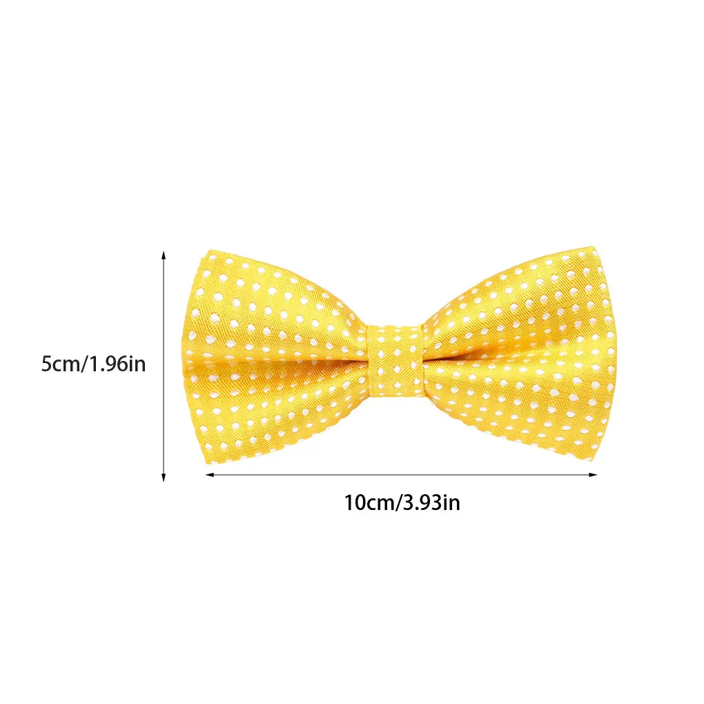 Children Fashion Formal Dot Bowtie Reusable And Easy To Clean Dot Pre-tied Bow Tie For Girls Boys