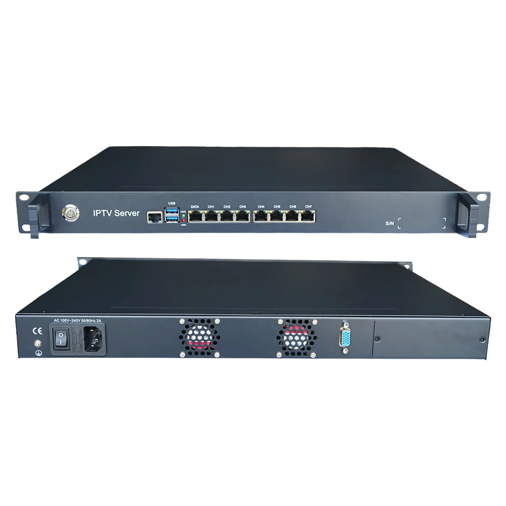 IPTV Streaming Gateway IP Protocol Converter Support HTTP UDP RTP RTSP HLS to RTMP Multicast Streaming Media Server for Hotel
