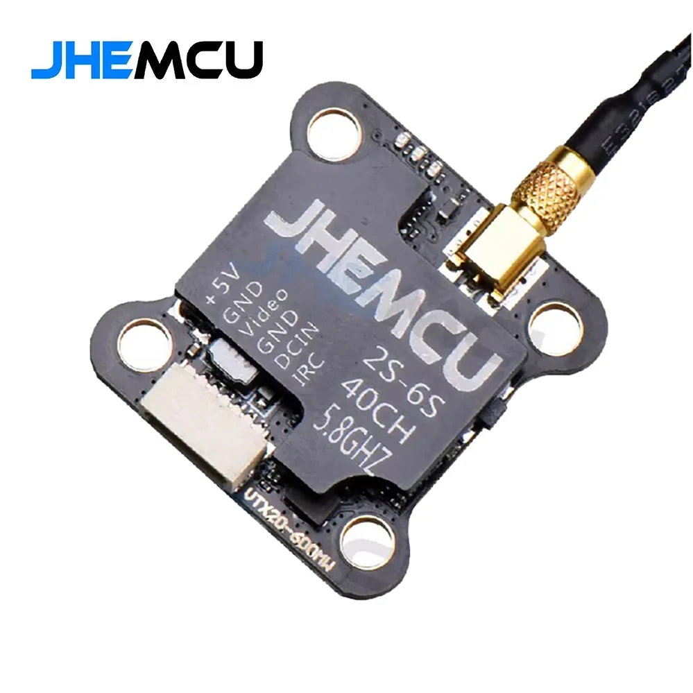 JHEMCU VTX20-600 5.8G Beeldoverdracht 25mW 100mW 200mW 400mW 600mW 7-26V Verstelbare VTX voor RC FPV Racing Drone