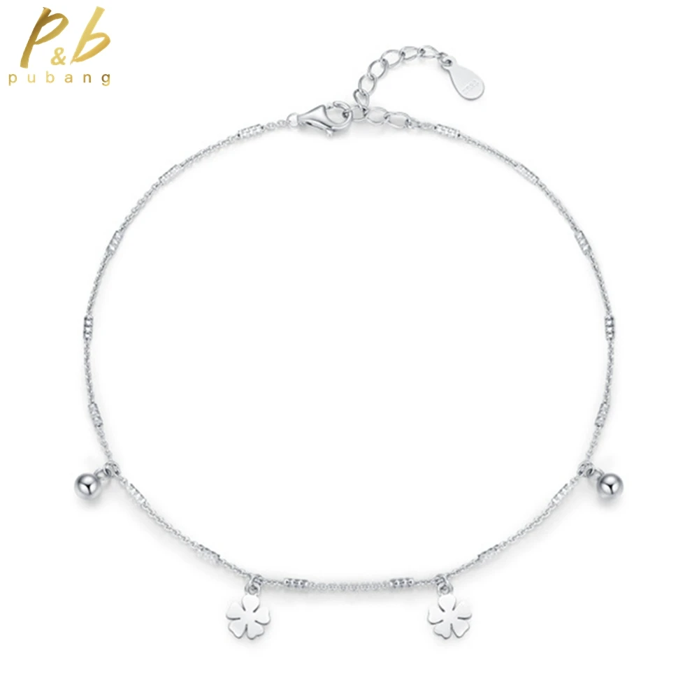 

PuBang Fine Jewelry 100% 925 Sterling Silver Simple High Carbon Diamond Resiazable Bracelet for Women Wedding Gift Free Shipping