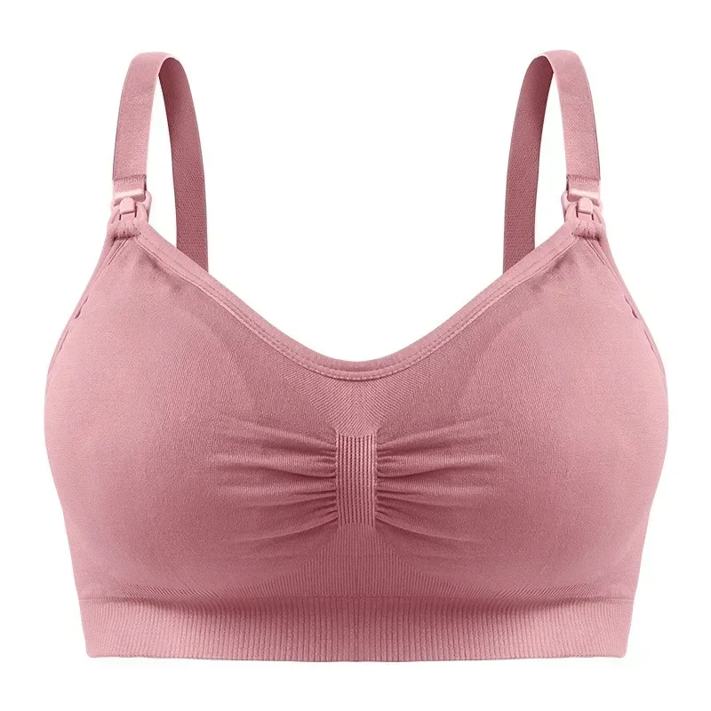 

High Quality Plus Size Nursing Bra Breathable Women Breastfeeding Underwear Seamless Maternity Bra Push Up