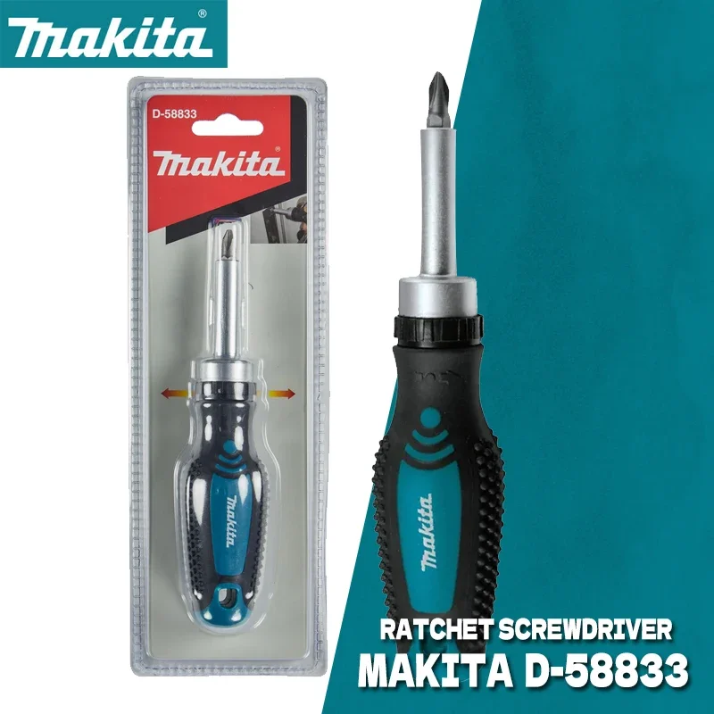 Makita D-58833 Ratchet Screwdriver Magnetic Semi-Automatic Positive Negative Ratchet Non-Slip Screwdriver Drill Accessories