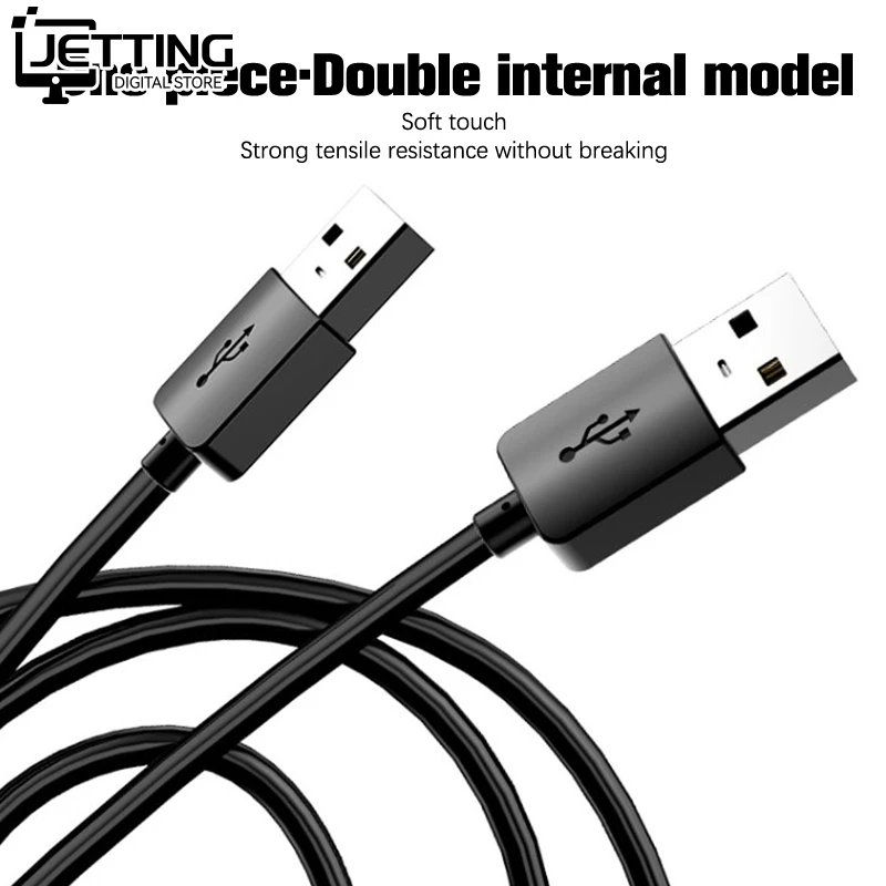 USB 2.0 Extension Cable Male To Male USB Extender Silica Gel For Radiator Hard Disk Webcom Camera USB Data Transfer Cable Extens