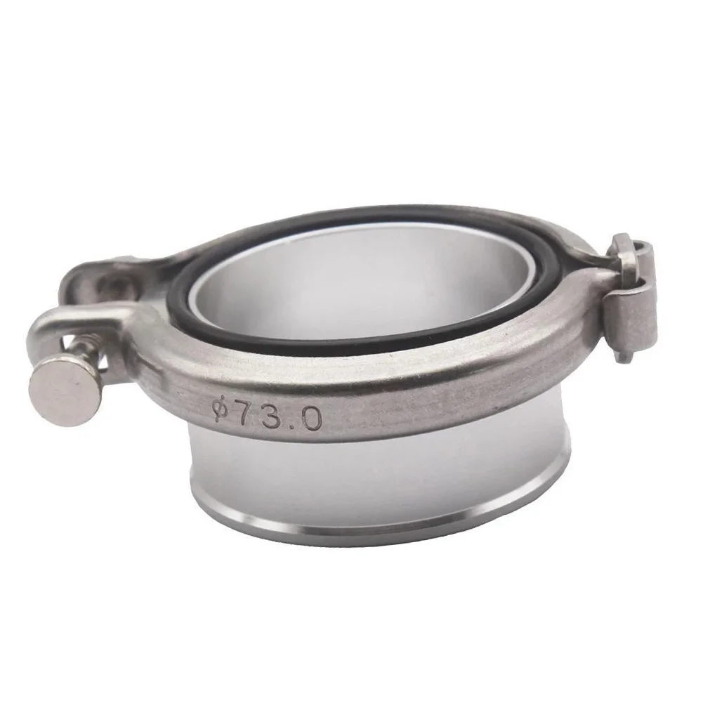 Aluminum /Turbo /Compressor V-band /Flange /Clamp For Holset HX35 HX35W HX40W For Dodge For Cummins 5.9 Silver Metal Car Part