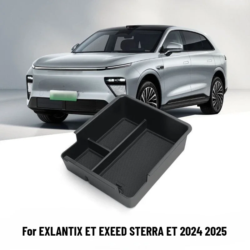 

For EXLANTIX ET EXEED STERRA ET 2024 2025 Car Center Console Armrest Storage Box ABS Armrest Organizer Holder Accessories