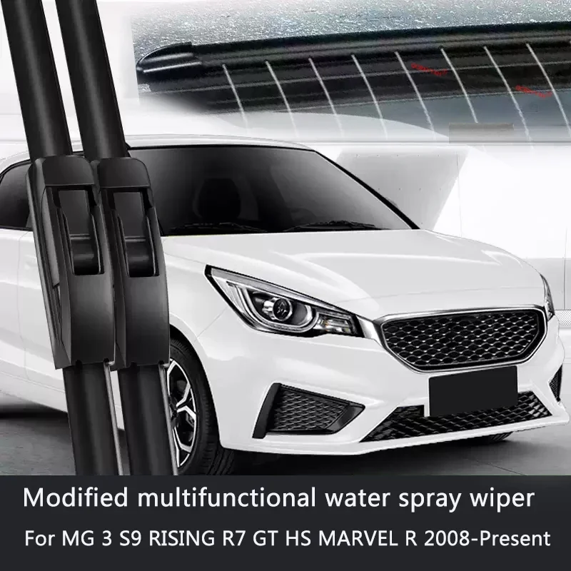 Car Modify Wet Arm Wiper For MG 3 S9 RISING R7 GT HS MARVEL R 2008-Present Auto Windshield Water Spray Wiper Cleaning Accessory