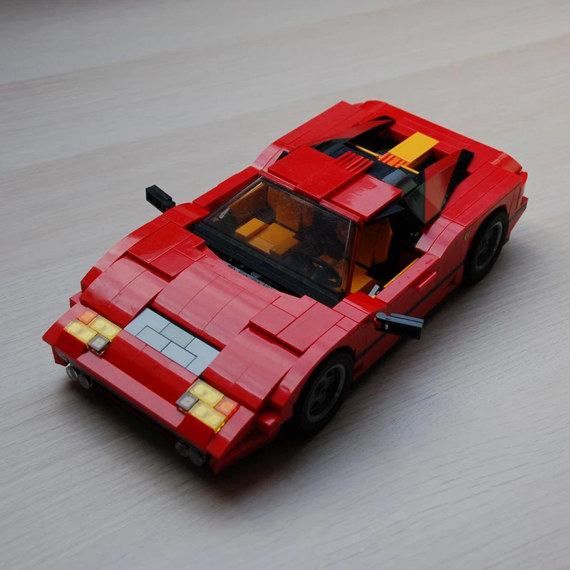 

NEW Creative Ideas 1979 F Racer Series 512BB Sports Cars 512 BB Classic Racing MOC Building Blocks F40 DIY Bricks Toys Gifts