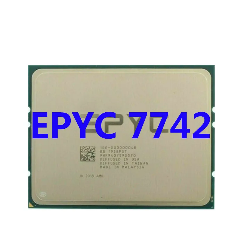 

EPYC 7742 CPU 2.25GHZ 64C/128T 256M Cache 225W 64-Cores 128-Threads SP3 Socket Processor Work For Server Motherboard 1P/2P