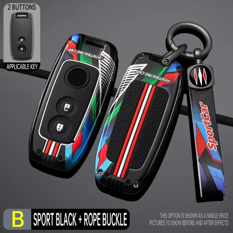 Racing Style Metal Car Key Case Fob Cover for Suzuki SX4 Swift 2007 2009 2010 Grand Vitara Scorss S-Cross XL7 Accessories Sch4