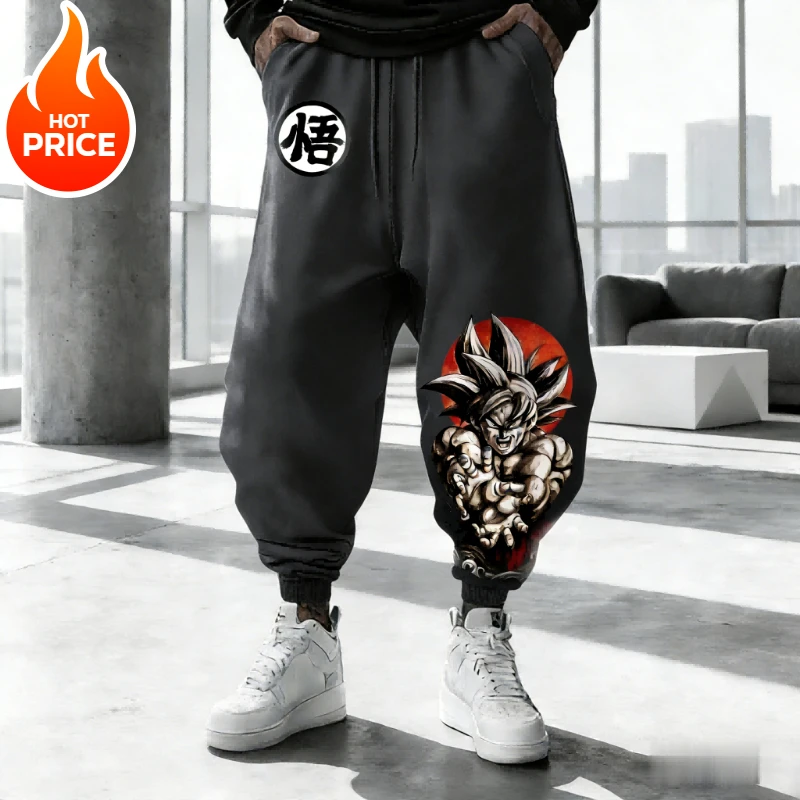 

Super Saiyan Son Goku Anime Dragon Ball Harajuku Men Winter Sports Pants Streetwear Women Casual Leggings Sweatpants Unisex Bot