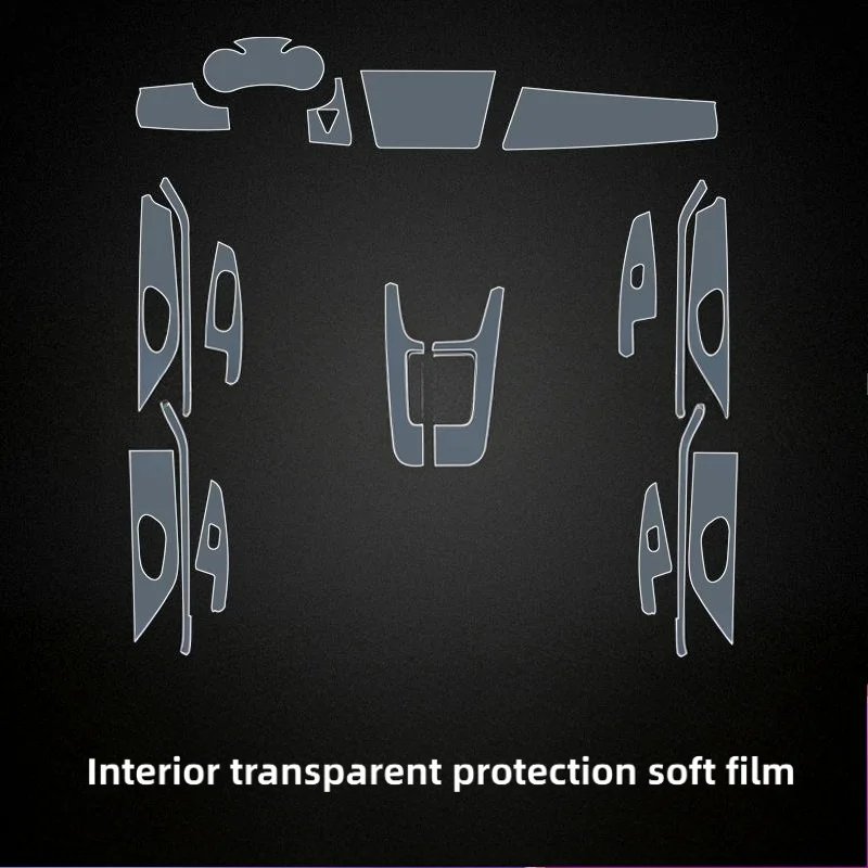 For 21-24 model Venucia D60 PLUS center console gear shift interior car modification accessories transparent protective film