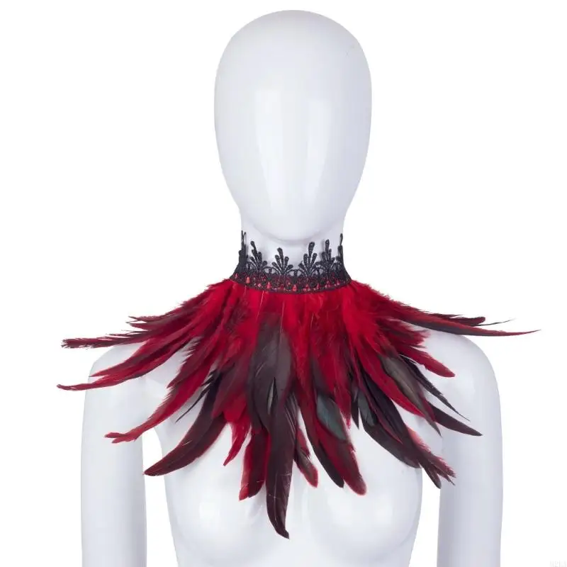 2026 New Gothic Lace Trim Neckpiece Accessory, Pull-On Costume Collar for Halloween Photos and Stage Styling Wear
