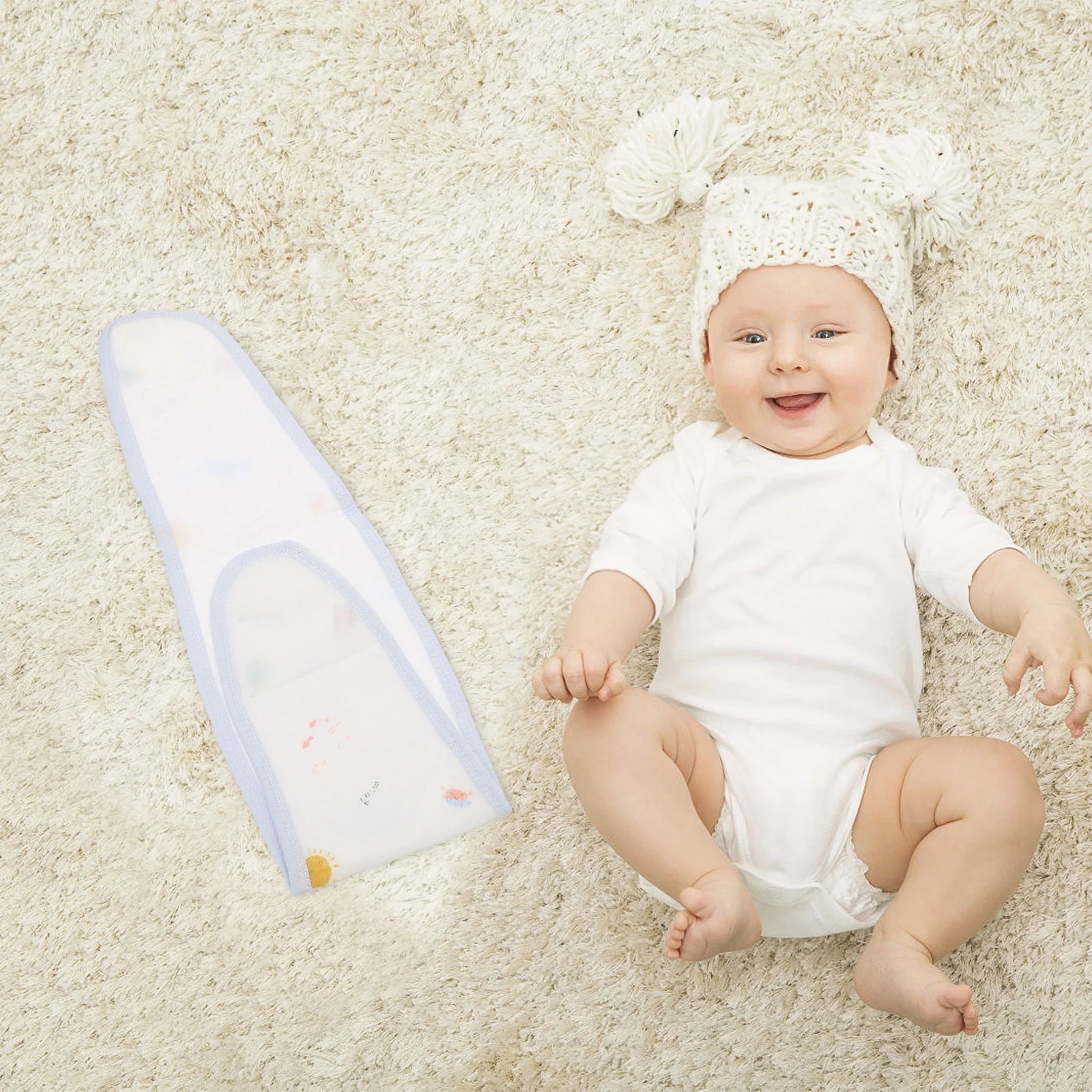 

3Pcs Baby Bellyband Soft Printed Infant Belly Wrap for Newborn Warmth Protection Night Sleep Belly Band for Cold Weather