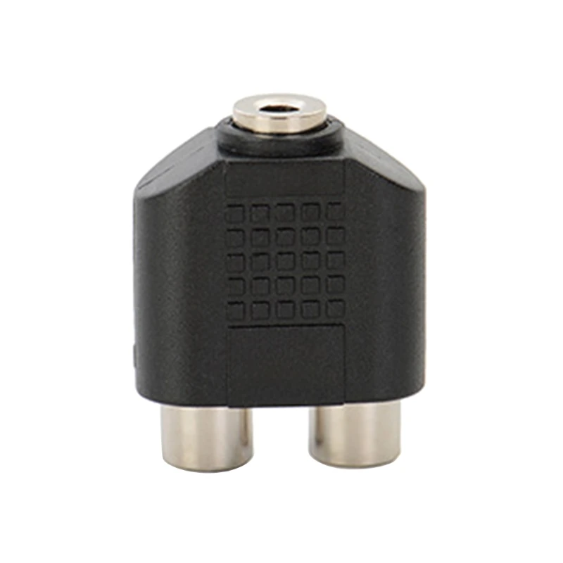 Adattatore (RCA) da femmina a doppio maschio da 3,5 mm, adattatore a doppio canale da 1 femmina a 2 maschi, 2