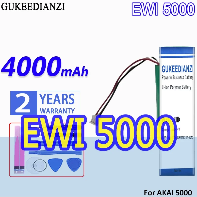 High Capacity GUKEEDIANZI Battery 1ABTUR18650ZY01 4000mAh For AKAI 5000 For Solo EWI FPO-72-003