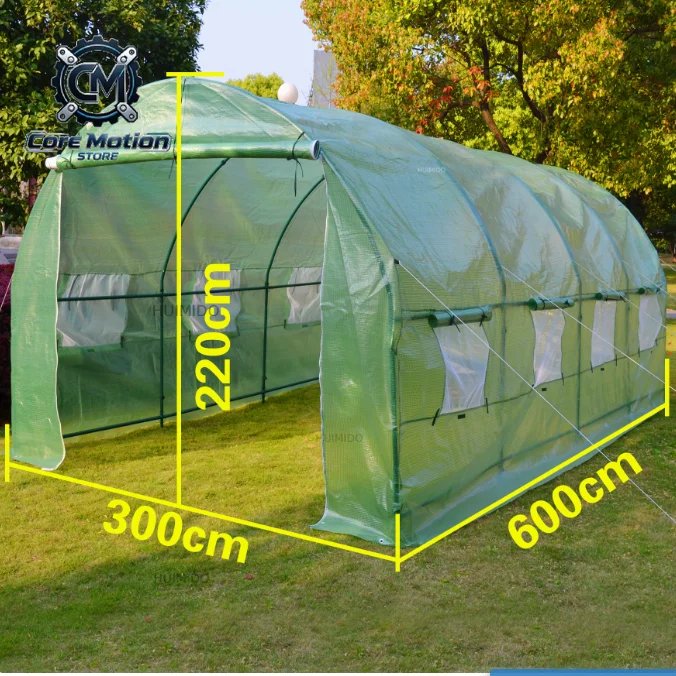 Greenhouse outdoor 600x300x220CM garden vegetable mesh cover greenhouse plant cover antifreeze does not include frame