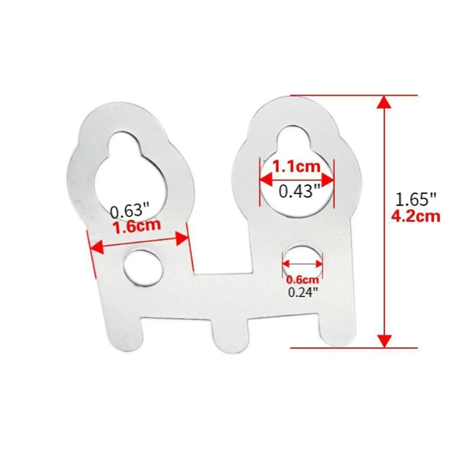 Stainless Steel Electric Heating Tube Fixing Buckle Clips Easily Install Anti Rust