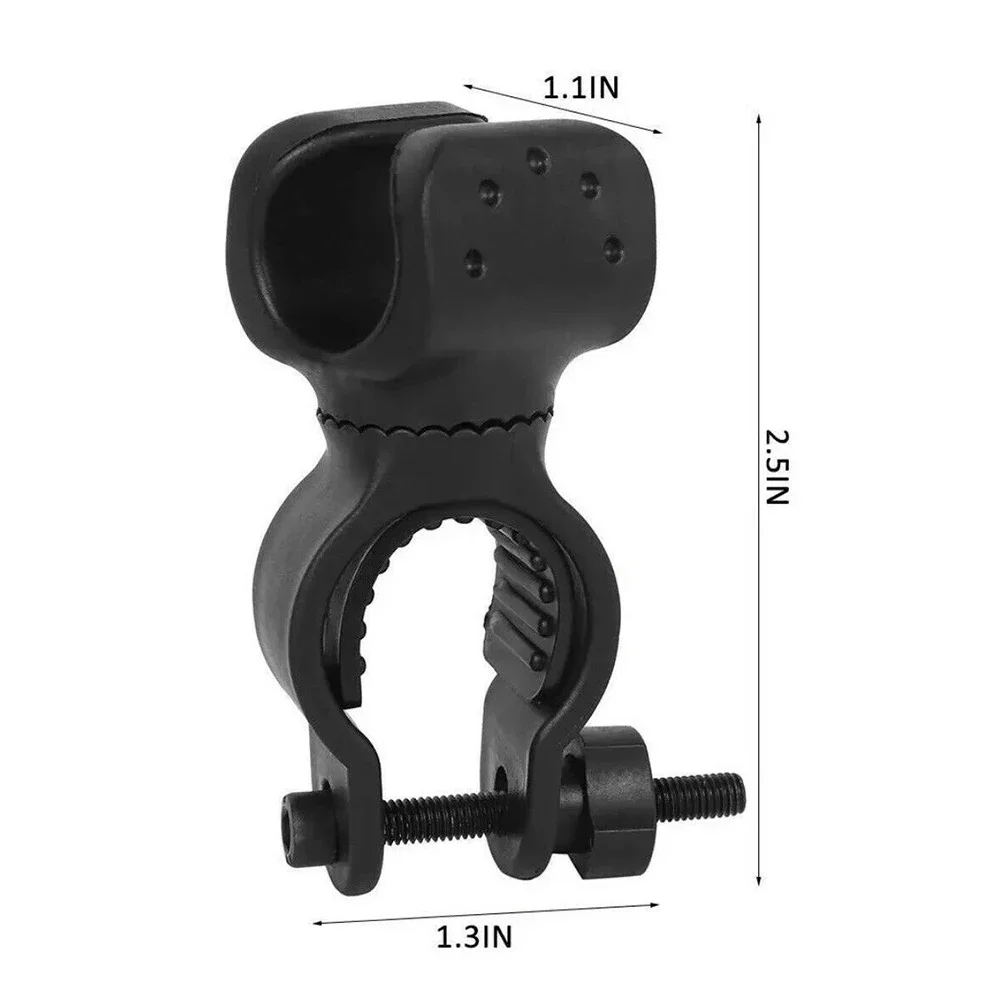 Bicycle Light Holder Bike Lantern Brackets Rotation Flashlight Torch Mount Clamp Lamp-Clip Cycling LED Lights Stand Bracket