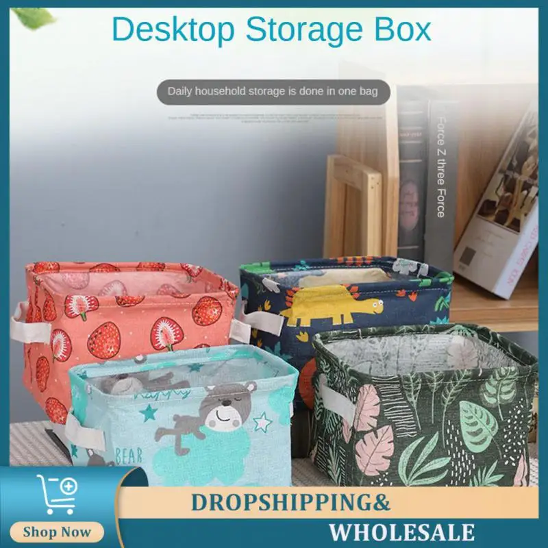 Home Storage Box With Good Moisture Permeability Soft And Easy To Fold Easy To Clean Exterior And Clear Pattern Storage Basket