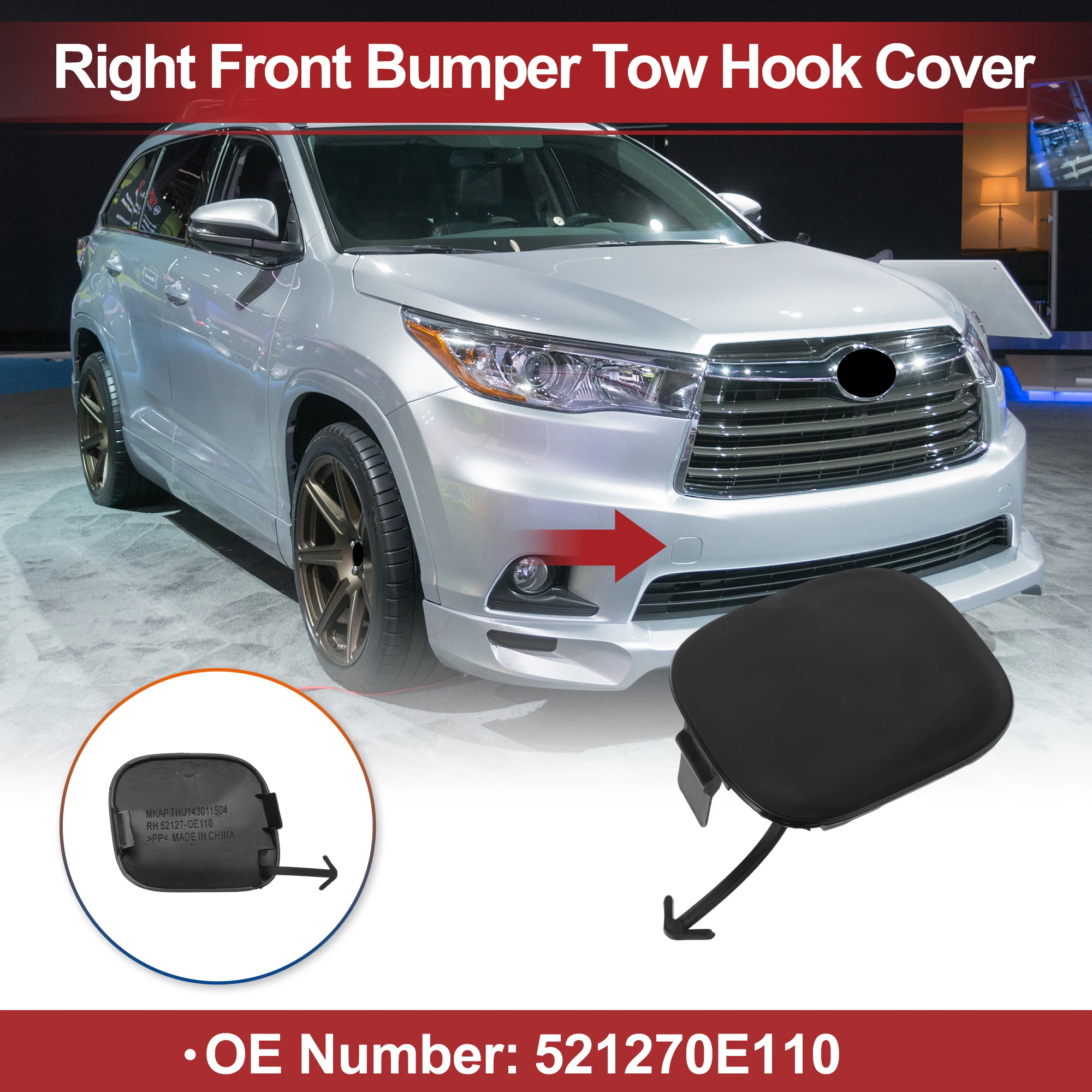 

UXCELL крышка правого переднего фаркопа автомобиля для Toyota Corolla 2007-2009 No 5212802250