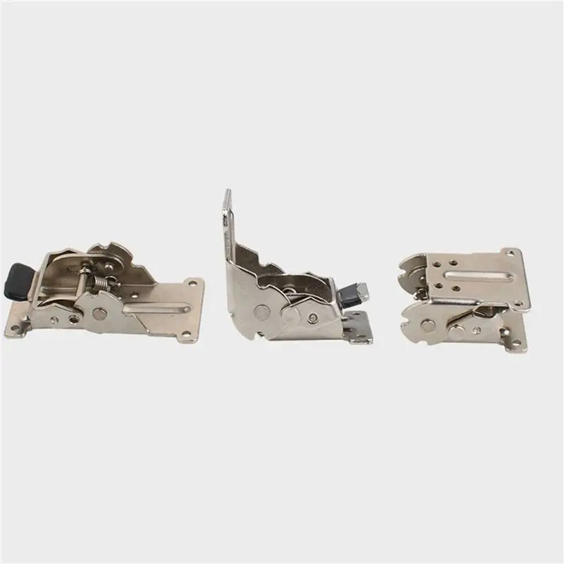 ABGR 16pcs 0-90-180 Degree Self-Locking Folding Hinge Table Legs Silver for Coffee Table Furniture Cabinet Hardware