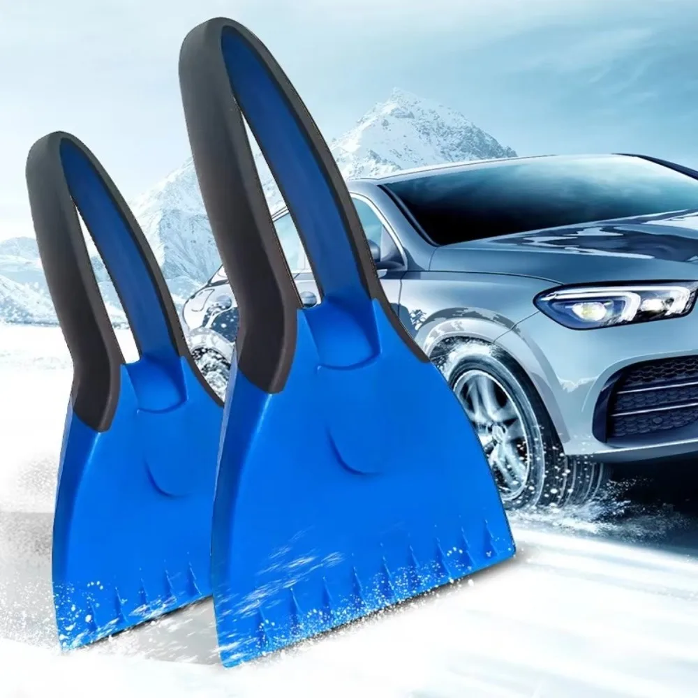 Easy to Use Silicone Car Ice Scrapers Multifunctional Durable Winter Snow Cleaning Squeegee Tools Soft Handle Auto Accessories