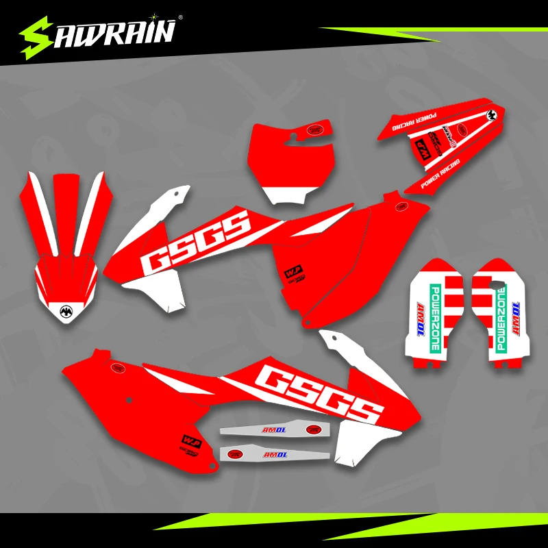 

Sawrain Motorcycle Graphics Backgrounds Decal Stickers Kits for GASGAS 21-22MC85 01