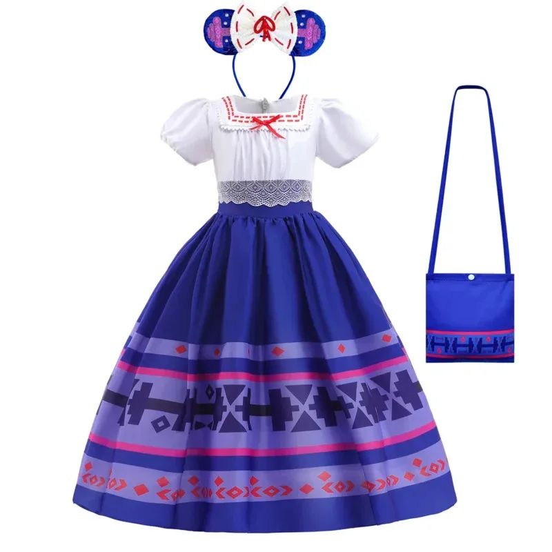 Fascino Mirabel Dolores Ragazze Party Dress Up Madrigal Costume Bambini Luisa Pepa Halloween Cosplay Abiti fantasia per bambini