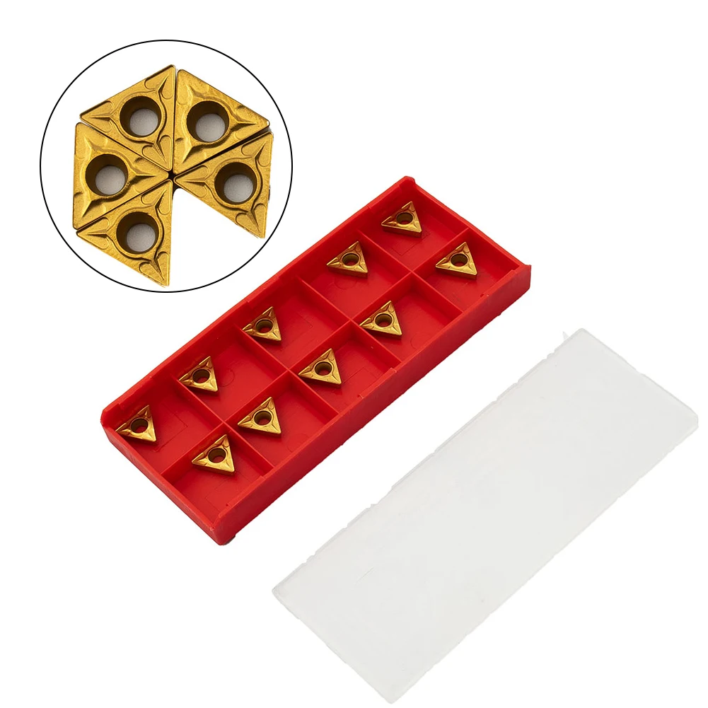 Carbide TCMT110204 US735 Blade Grinding Threading Turning 10 Pcs 95 Hardness Inserts Precision Practical Quality view 2