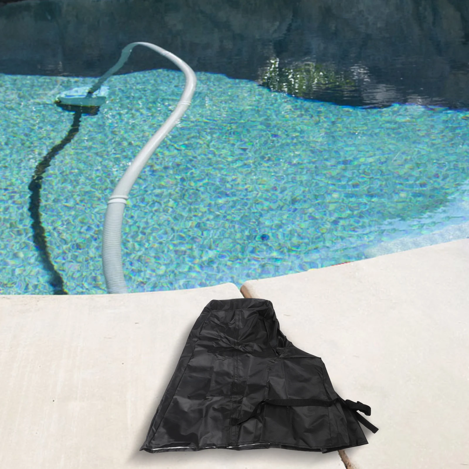Waterproof Sand Filter Pump Cover with UV Protection for 16in and 18in Pumps Oxford Cloth Weatherproof Defense