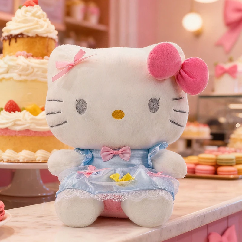 ตุ๊กตาซานริโอ้เฮลโลคิตตี้น่ารัก ตุ๊กตาเฮลโลคิตตี้นุ่มนิ่มสำหรับเด็ก ของขวัญวันเกิด ตุ๊กตาแฟนตาซีแลนด์นุ่มนิ่มกอดได้