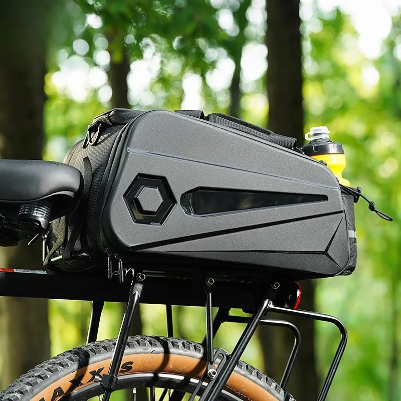 Bicycle hard shell rear shelf bag Bicycle large capacity waterproof bag