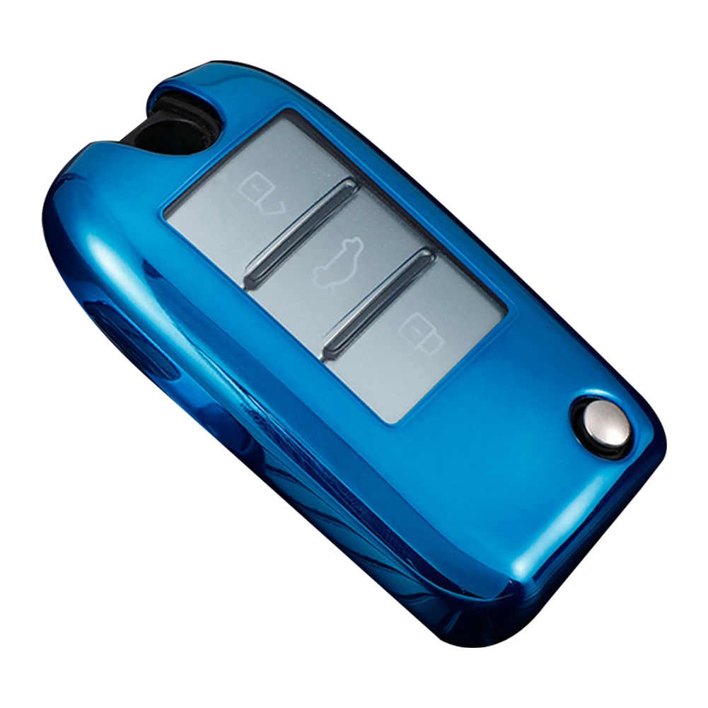 Folding Flip Key Case Cover for Roewe RX5 For MG3 For MG5 For MG6 For MG7 and For MG ZS with Car Key Keychain Design