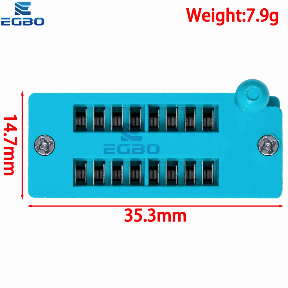 1pcs/lot 14 16 18 20 24 28 32 40 P Pin 2.54 MM Green DIP Universal ZIF IC Socket Test Solder Type IC lock seat zif socket