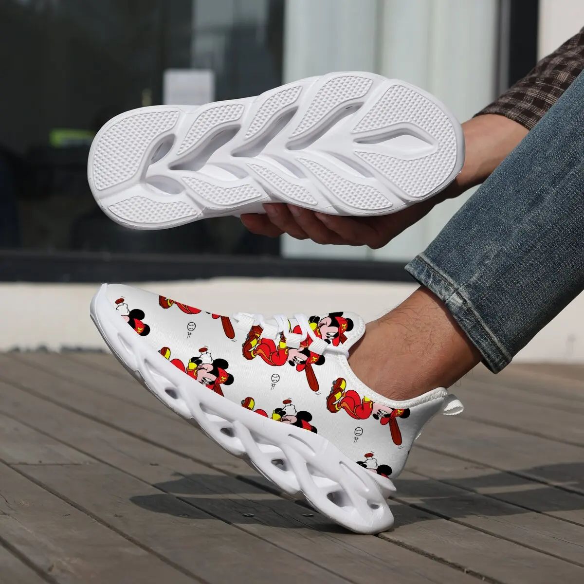 

Running Shoes Men Lightweight Mickey Mouse Print Sneakers for Boys Kids Toddler Boy Shoes Chunky Sneakers Zapatillas De Deporte