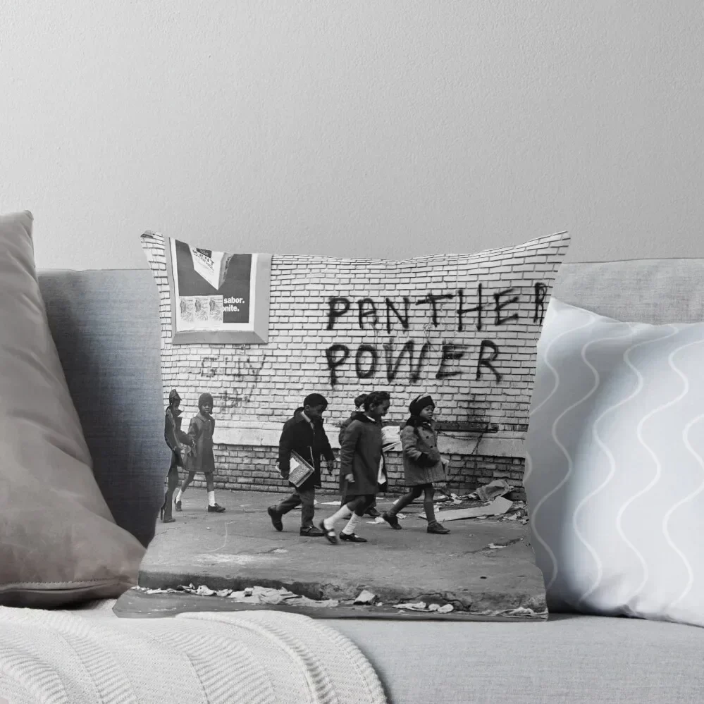 

Black Panthers - Panther Power Throw Pillow Rectangular Cushion Cover luxury home accessories pillow