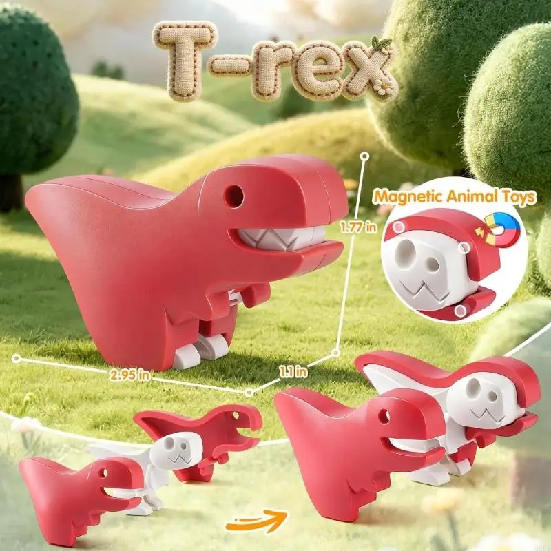 

Educational Stacking Play Set Animal Building Toy for Toddlers 3 to 5 Year Learning Educational Toy