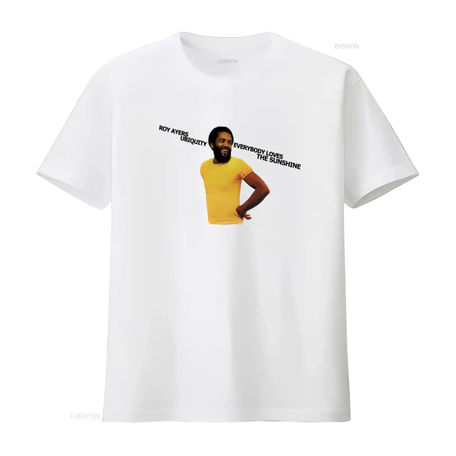 Camiseta vintage de Roy Ayers Ubiquity Everybody Loves The Sunshine Jazz RAMP, estilo hip hop, lavada, suave y transpirable