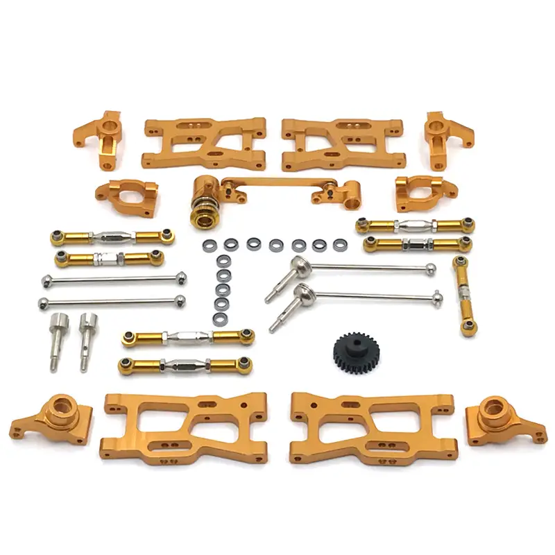 Wltoys 144010 144002 124017 124019 124018 144001 124007 RC car Parts Upgrade Metal Kit drive Shaft Pull Rod Swing Arm Steering - Image 4