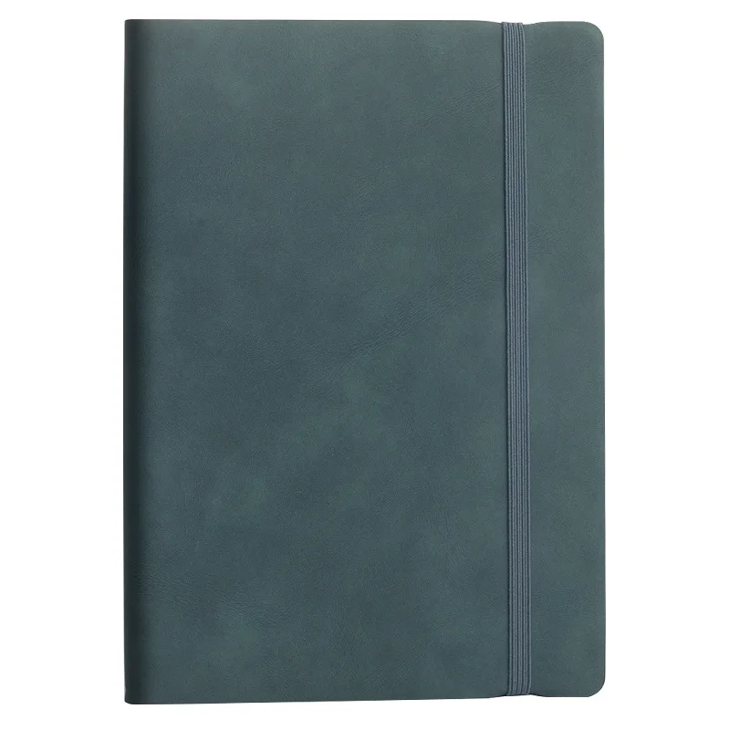A5 Thicken Soft Leather Strap Notebook Business Office Notepad Waterproof Cover Student Diary High-Quality Paper Eye Protection
