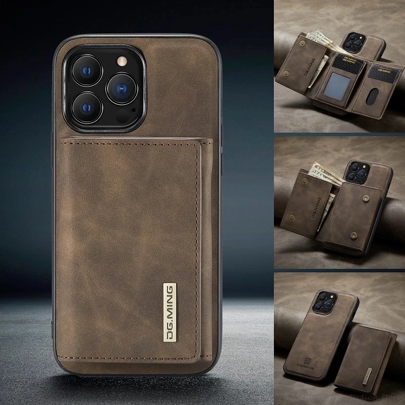 Магнитный кожаный чехол для телефона с отделением для карт для iPhone 11 12 13 Pro Max Mini X XS XSMax XR SE 7 8Plus