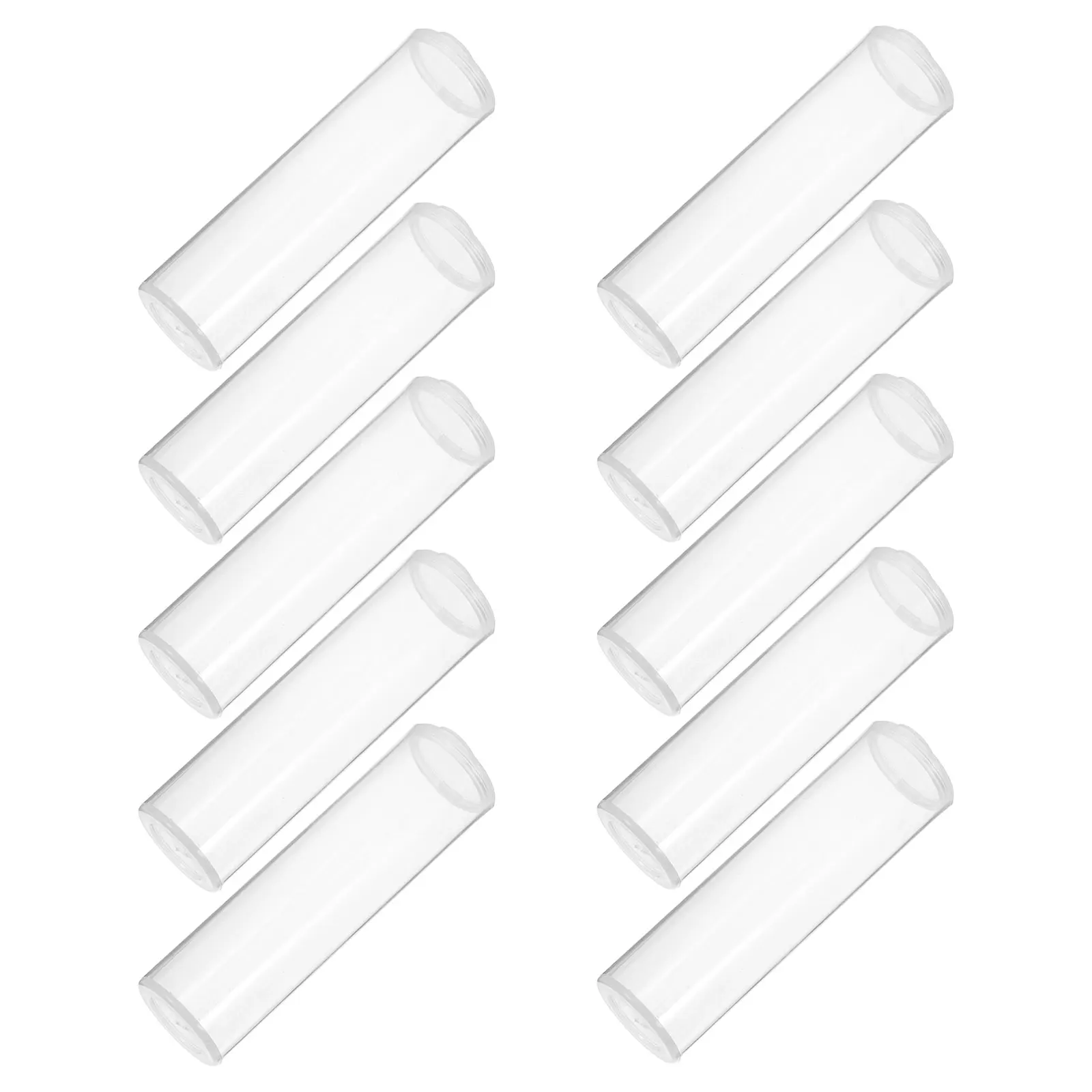 

30pcs Flip-top Storage Container Clear Plastic Tubes Sealed Packaging Home Office Use Food Stationery for Bead