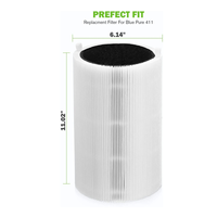 Air Purifier Filter Replacement 411 for Blueair Blue Pure 411+,411 Auto & Mini HEPA Particle and Activated Carbon Filter HOT