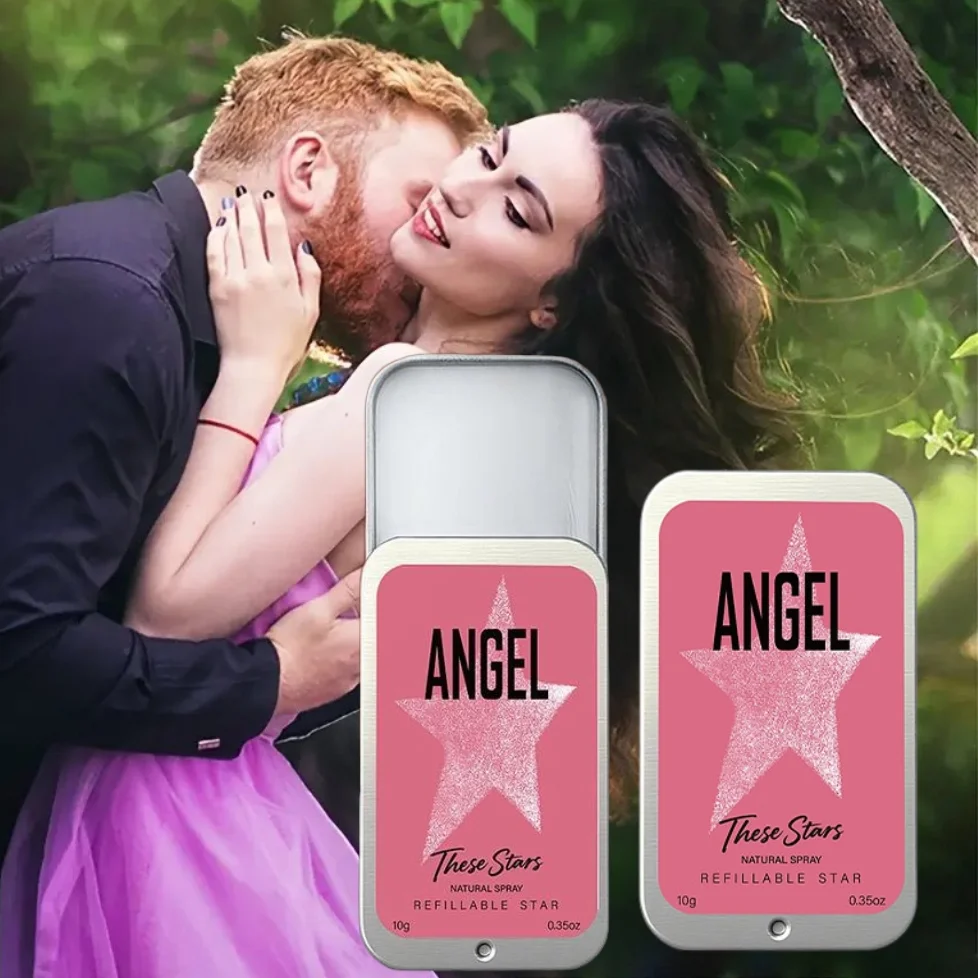 Angel Star-crema de Perfume sólido, fragancia de Colonia portátil de madera fresca, amuleto romántico duradero Unisex, Perfume sólido de rosa de jazmín
