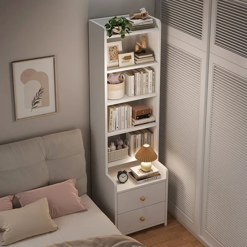 Factory Bedside Table Bedroom Nordic Wind Bedside Heightened Storage Rack Multifunctional Cabinet Small Bookshelf
