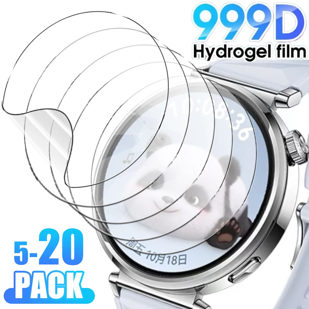 5-20PCS HD Clear Hydrogel Soft Film Cover For Huawei Watch GT 5 GT5 41/46MM Anti-scratch Screen Protector Film Not Glass for GT5