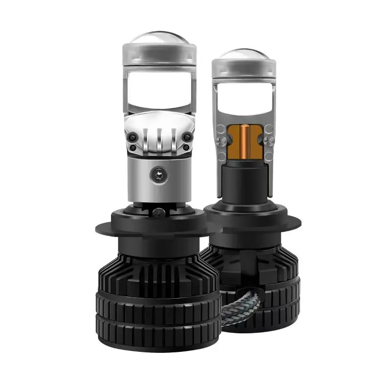 

H4 LED Headlight Bulb Laser Lens H7 H11 9005 9006 LED Light LED Mini Lens Projector Motorcycle Lights 70W 10000LM 2PCS