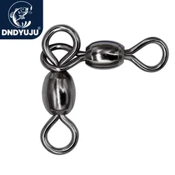 20pcs Fishing Cross Connection Crane Swivels Fishing line Hook Connector Stainless Brass Saltwater Fishing Rolling Accessories