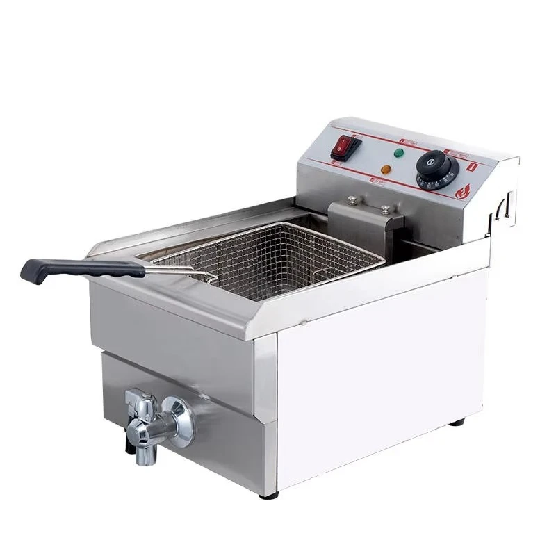 Electric Deep Fryer, Industrial Grade, Removable Baskets, Temperature Limiter, Food-Grade Stainless Steel, Commercial Use