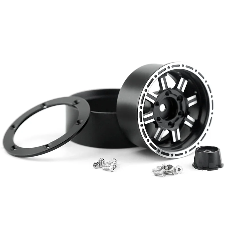 

4PCS Metal Beadlock 1.9 Wheel Rim Wheel Hub For 1/10 RC Crawler Car Traxxas TRX4 RC4WD D90 Axial SCX10 90046 AXI03007